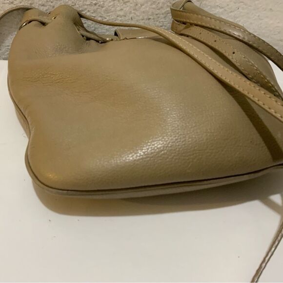 Jimmy Choo [Authentic] Ryad Sandy Brown Leather Flip Lock Crossbody Bag - Picture 9 of 16